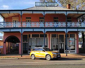 Front façade of Bourke Apartments